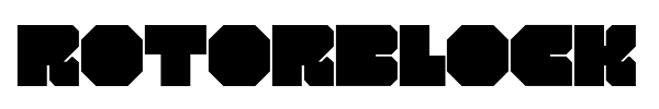 RotorBlock Chamfer font