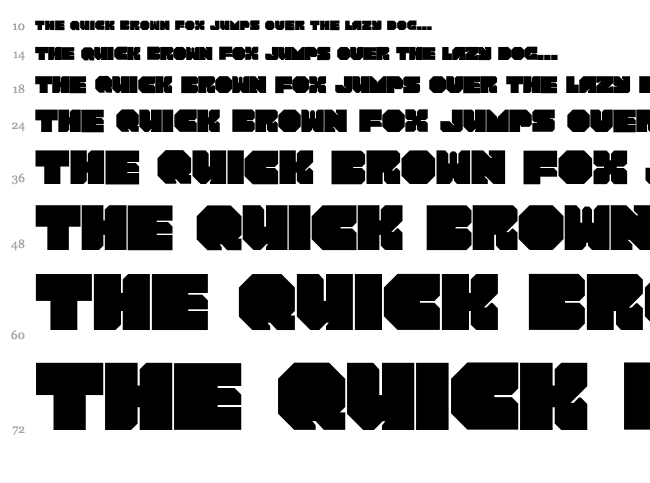 RotorBlock Chamfer font waterfall