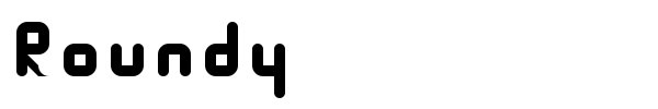 Roundy font preview