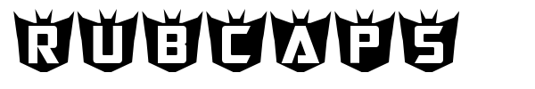 RubCaps font