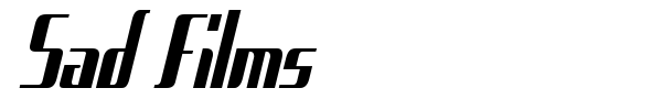 Sad Films font