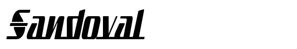Sandoval font