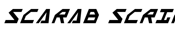 Scarab Script font
