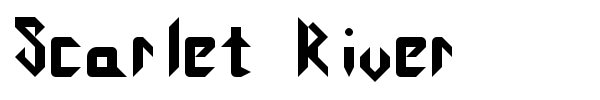 Scarlet River font