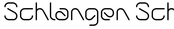 Schlangen Schriftas font