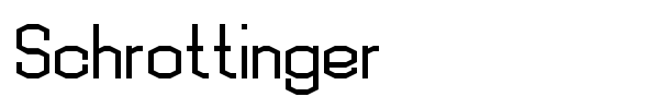 Schrottinger font