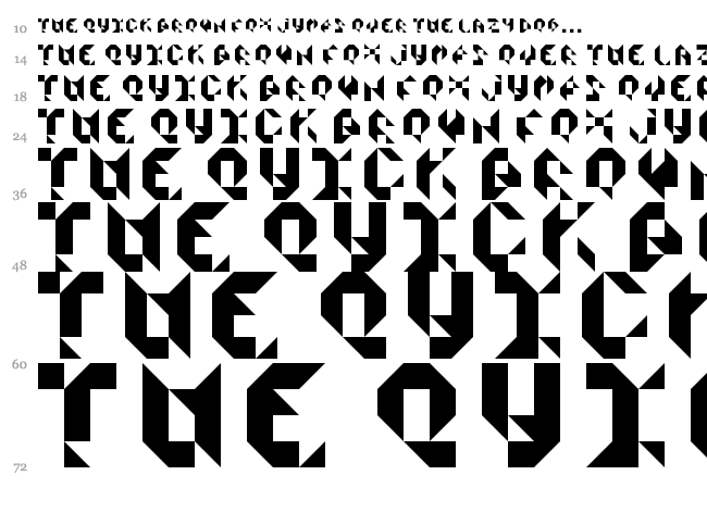 Scissors Cuts Paper font waterfall