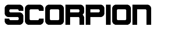 Scorpion font