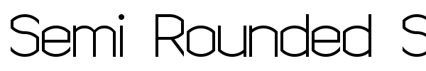 Semi Rounded Sans Serif 7 font