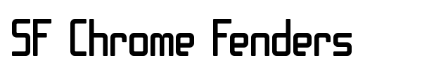 SF Chrome Fenders font