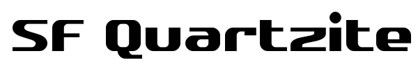 SF Quartzite font