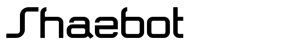 Shazbot font