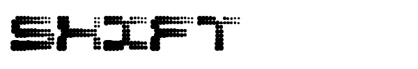 Shift font