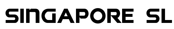 Singapore Sling font preview