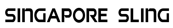 Singapore Sling font preview