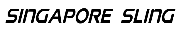 Singapore Sling font preview