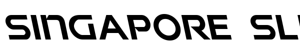 Singapore Sling font preview