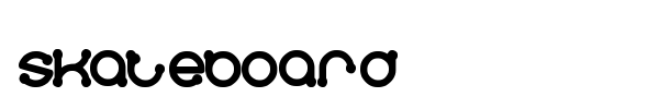 Skateboard font