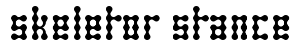Skeletor Stance font