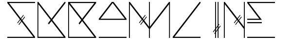 Skramline font preview