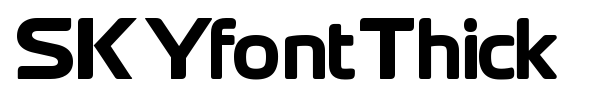 SKYfontThick font