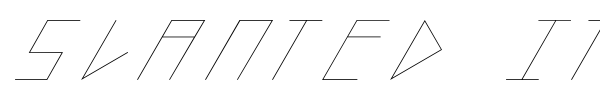 Slanted Italic Shift font