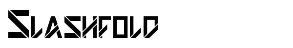 Slashfold font preview