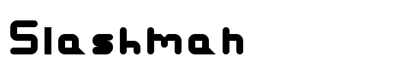Slashman font preview