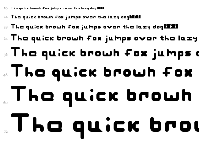 Slashman font waterfall
