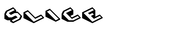 Slice font