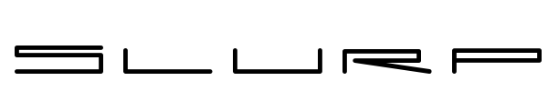 Slurp font