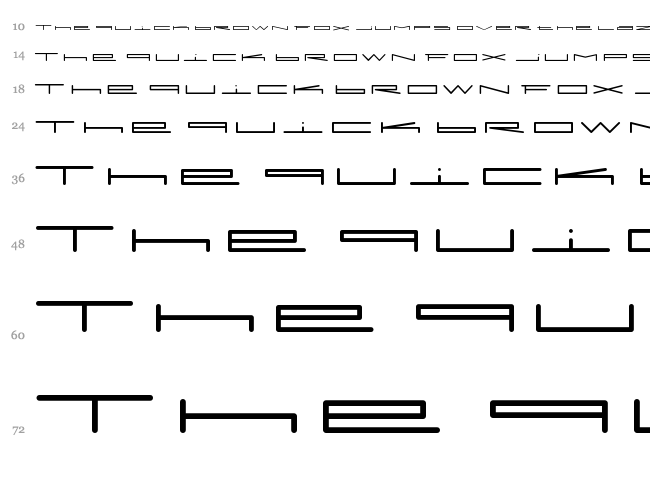 Slurp font waterfall