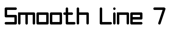 Smooth Line 7 font