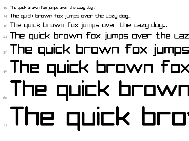 Smooth Line 7 font waterfall
