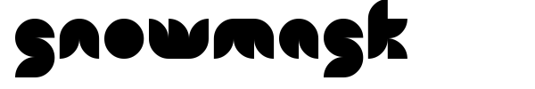 Snowmask font