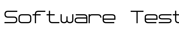 Software Tester 7 font