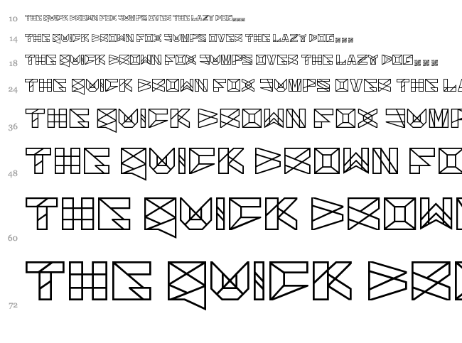Solarium font waterfall