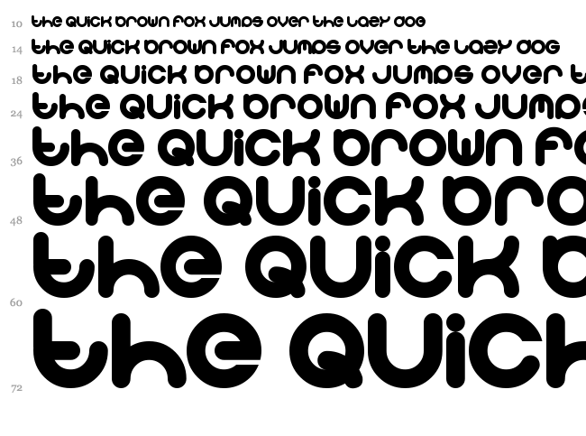 Solgas font waterfall
