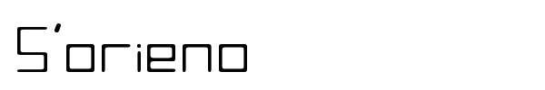 S'orieno font preview