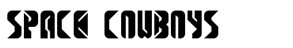 Space Cowboys font