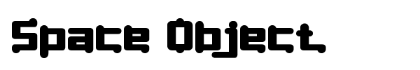 Space Object font