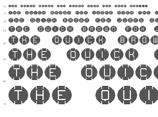 Speaker Grill font waterfall