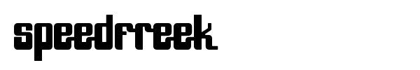 SpeedFreek font