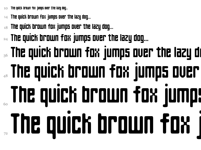 Spinach font waterfall