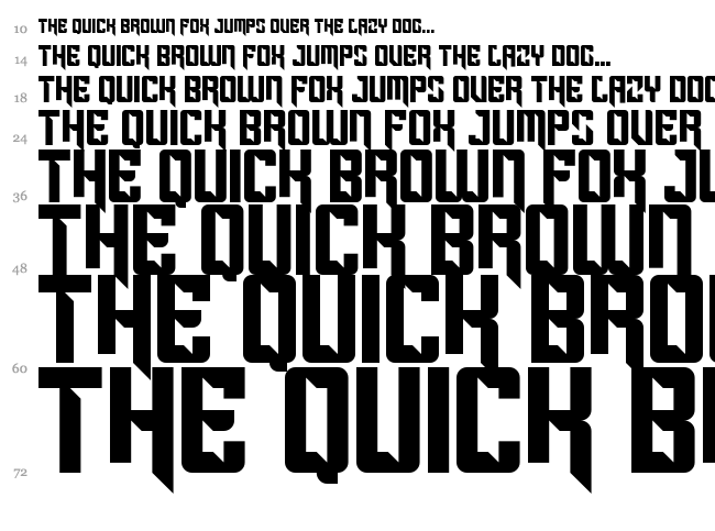Sportscream font waterfall