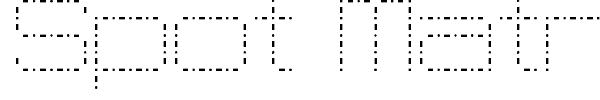 Spot Matrix font