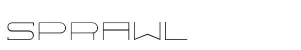Sprawl font preview