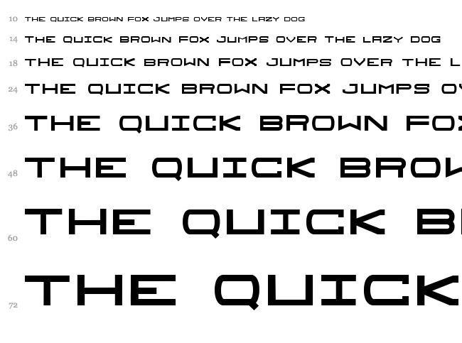 Sprawl font waterfall