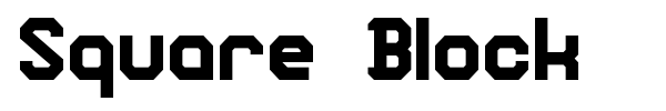 Square Block font