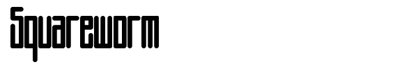 Squareworm font